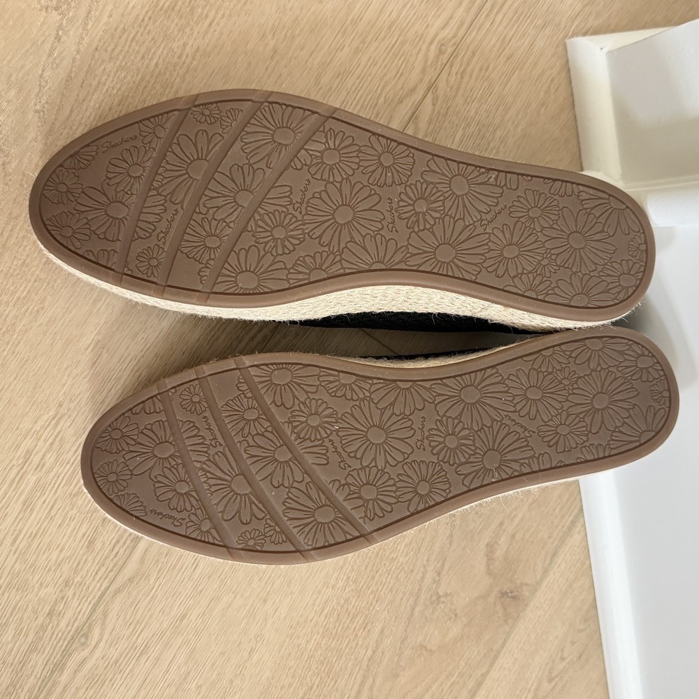Skechers BOBS Martha Stewart Women's By The Bay Platform Espadrilles Black 10 - Picture 4 of 9